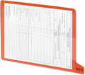 Smead End Tab Poly Out Guide, Two Pocket, Bottom Position Tab, Letter Size, Red, 25 per Box (61950)