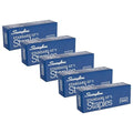 Swingline Staples, 5 Pack, Standard Staples for Desktop Staplers, 1/4" Length, 210/Strip, 5000/Box (35101)