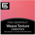 Pink Grapefruit—12x12 Textured Cardstock | 80lb Textured Pink Scrapbook Paper | Premium Cardstock for Cricut Cutting | 25 Sheets