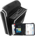 Accordion File Organizer Business Organizer Binder Accordion with Zipper Multi Pocket Folder for Office Supplies