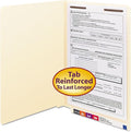 Smead End Tab 1-Fastener File Folder, Shelf-Master® Reinforced Straight-Cut, Legal Size, Manila, 50 Count, 37110