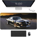 Classic American Muscle Car Mouse Pad Gaming Cool Mousepad Large Extended Computer Desk Pad Mat with Non-Slip Rubber Base Vintage Office Desk Accessories 35.4" x 15.7"