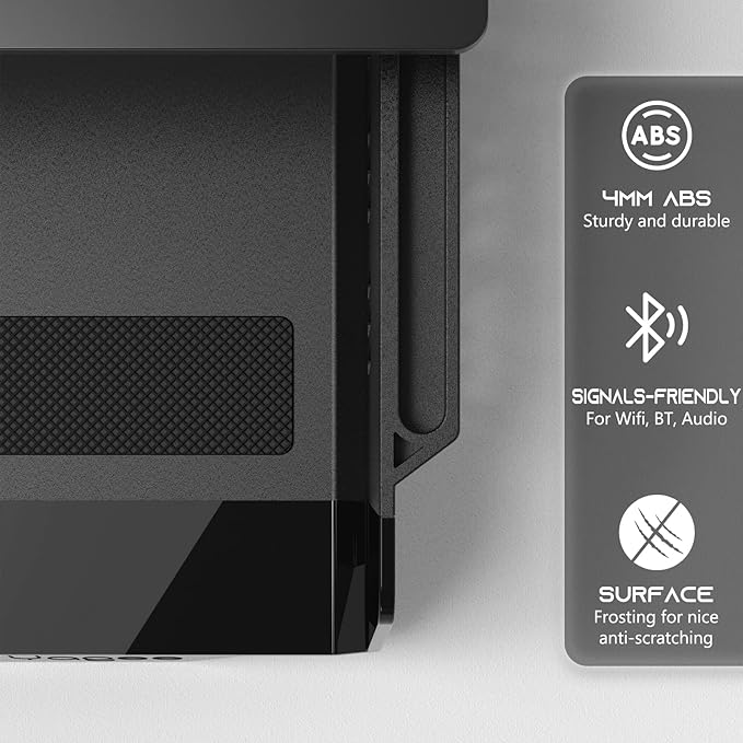 YaGee Under Desk Shelf, 2 Pack, Self-Adhesive Device Storage, Great Desktop Organizer Drawer for Work Stations, Stand Up Desks, Gaming Battlestations with Cable Management Raceway