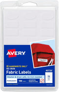 Avery® No-Iron Fabric Labels, Assorted Shapes and Sizes, Washer and Dryer-Safe Waterproof Labels, Non-Printable, 150 Total (40726)
