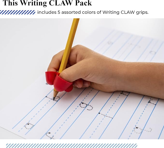 The Pencil Grip Writing C.L.A.W- Medium Set of 5 (Ass't Colors) (TPG-212)
