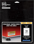 Avery White Asset Tag Labels, 1-1/4" x 2-3/4", Tamper-Evident Laser Printable Tags, 112 Waterproof Labels (60536)