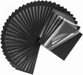 50 Pack Letter Size Thermal Binding Covers 1/4 Inch Spine for 36-50 Sheets, Clear PET Front Black Cardstock Back, Presentation Report Covers for Thermal Binding Machines, for Office, School