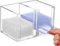 Acrylic Top Loaders Dispenser & Penny Sleeve Holder, Card Pack Dispenser with Pull-out Bottom Clear Desktop Storage Box for Trading TCG Sports Cards(2-in-1,6.6 x 4.5 x 4 Inch)