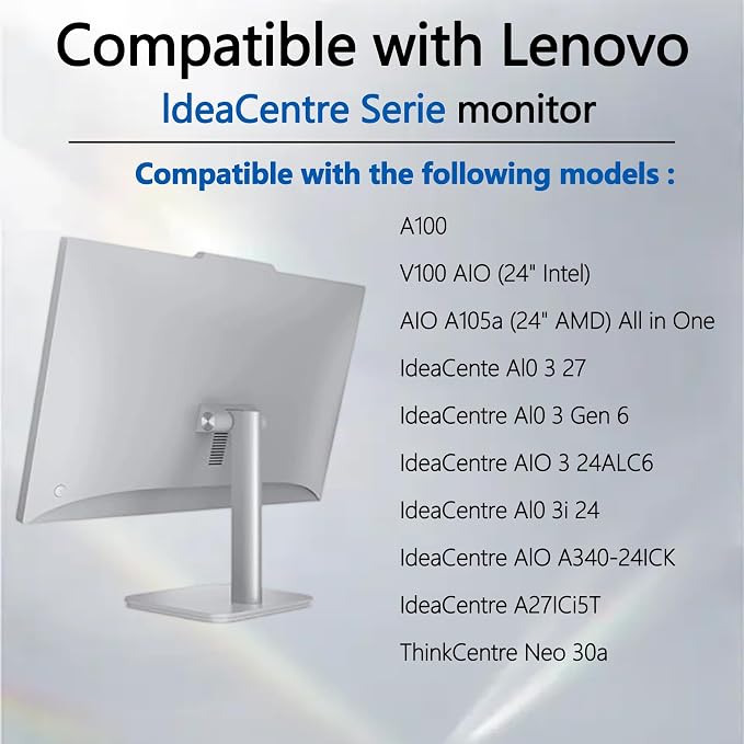 A100 Al0 VESA Adapter Compatible with Lenovo All in One Monitor | (Fits A100,V100 AIO,AIO A105a,IdeaCente Al0 3,Al0 3i,A340-24ICK,A27ICi5T,ThinkCentre Neo 30a)–75x75 to 100x100 Wall Bracket