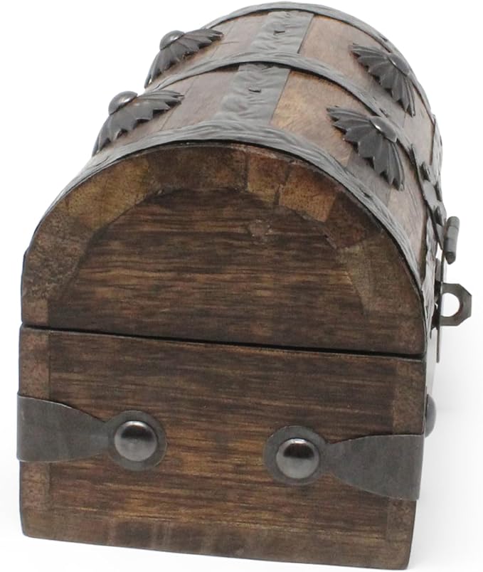 Nautical Cove Treasure Chest Keepsake and Jewelry Box Wood - Decorative Treasure Box