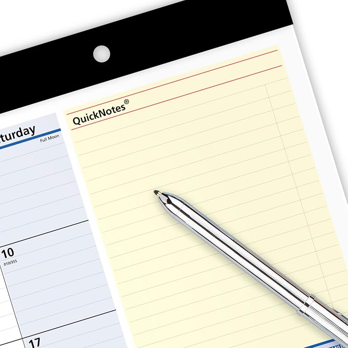 AT-A-GLANCE 2026 Desk Calendar, Monthly Desk Pad, 18" x 11", Compact, QuickNotes (SK7100026)