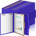 Skyygemm 36 Pcs Classification Folders Letter Size, 1 Divider Pressboard File Folder with Fasteners, Expanding File Organizer Bulk for School Teachers, Office Employee, Coworker, Staff (Purple)