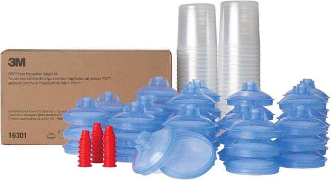 3M PPS (Original Series) Paint Spray Gun Lids and Liners Kit, 16301