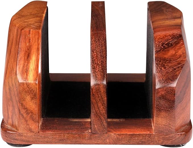 Width Adjustable Vertical Laptop Stand for Desk, Laptop Holder to Dock MacBook, MacBook Pro and Other Laptops, Versatile Vertical Laptop Docking Solutions - Indian Rosewood
