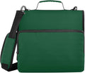 Aslsiy Zipper Binder 1.5 inch Forest Green Girls Boys 3-Ring Binder with Shoulder Strap Binders Organizer for School Office Supplies
