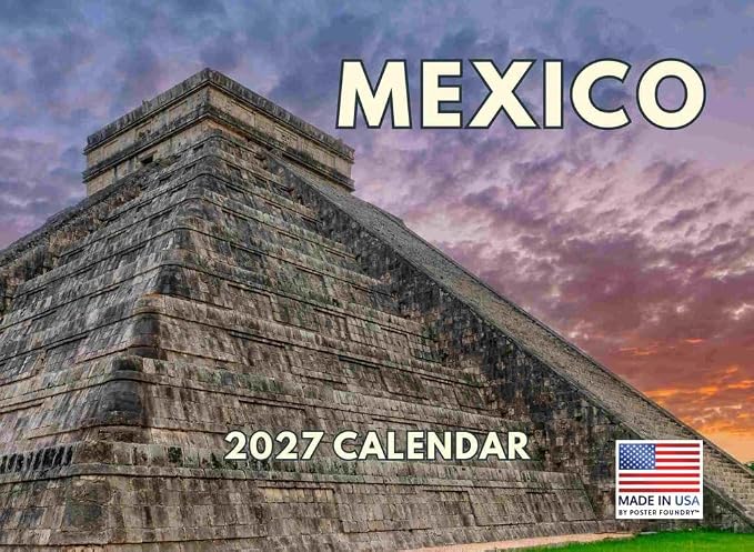 Mexico Calendar 2027 Mexican Monthly Wall Calender 12 Month