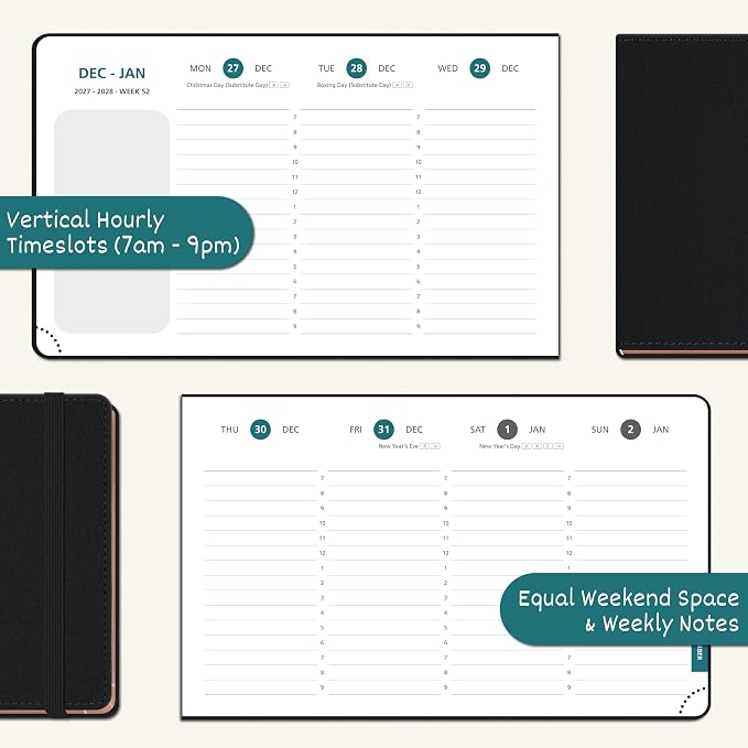 BEZEND 2027 Planner Weekly and Monthly, Daily Calendar Book (9"x5.5")