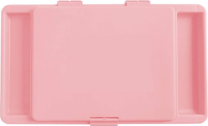 Loddie Doddie Lap Desk, Folding Desk, Portable Table, Blush, 9.75" x 12" | Trays & Pocket Keep Essentials Close, 2 lb Easy to Carry, Sturdy Plastic & Alloy Steel, Bed Desk, Bed Tray, Lap Desk for Kids