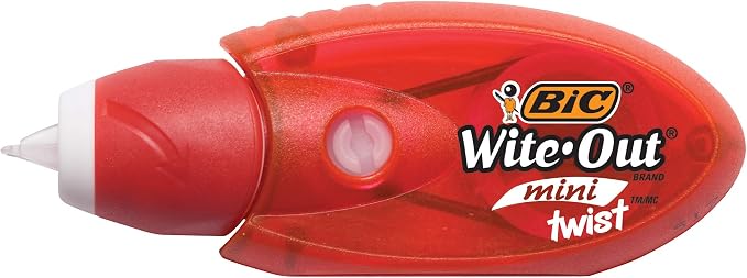 BIC Wite-Out Brand Exact Liner Correction Tape (4-Count) and Mini Twist Correction Tape (2-Count)