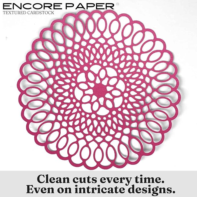 PINK TULIP—12x12 Textured Cardstock | 80lb Textured Pink Scrapbook Paper | Premium Cardstock for Cricut Cutting | 25 Sheets