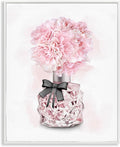'Pink Flower Perfume Bouquet'| Framed Giclee Art | Stupell Industries | White, 16 x 20 Inches, Easy to Hang and Sturdy, Made in USA, by Ziwei Li