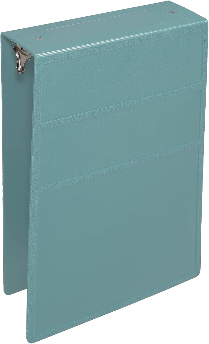 Carstens 3-Inch Heavy Duty 3-Ring Binder - Top Opening, Powder Blue, Durable Plastic, Precision No-Gap Rings, Waterproof Cover, No Pockets, Holds 400 Letter Sheets, BPA-Free, Made in USA (1754-3R)