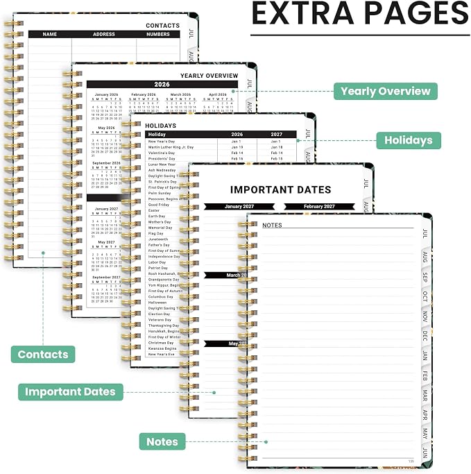 ZOTIA Planner 2026-2027, Jul 2026-Jun 2027 Weekly & Monthly Calendar