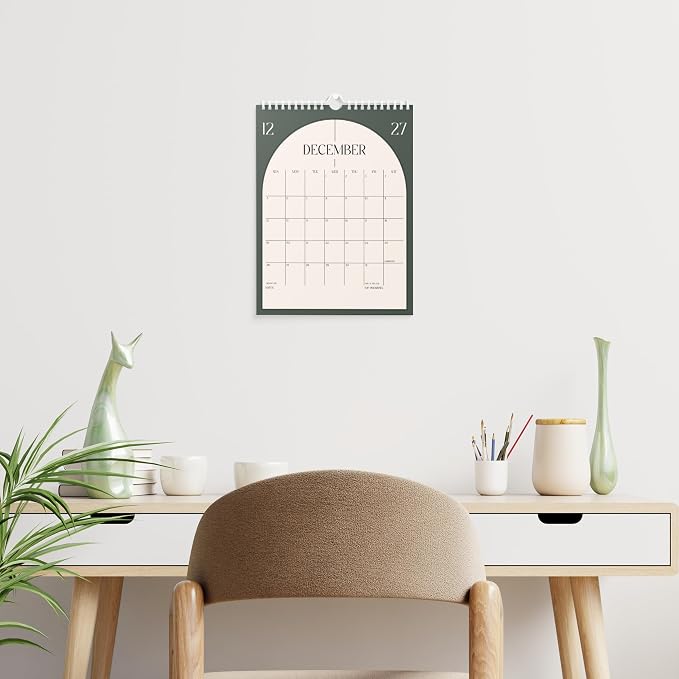 Karto Wall Calendar 2026-2027 8.5x11 in - Boho Color | July 2026 to December 2027, Vertical, Boosts Productivity, Easy Monthly Planning