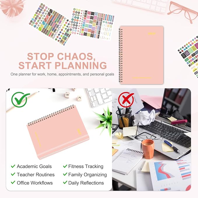 2027 Planner, Weekly and Monthly Calendar Planner Book, A5(6.3'' x 8.5'')