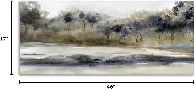Abstract Nature Grove Landscape, 17 x 40 Inch Canvas Wall Art | Stupell Industries · By Carol Robinson · Ready to hang · Ideal for living room or office · Made in USA