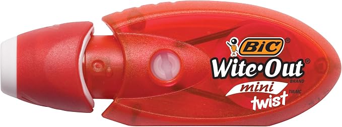 BIC Wite-Out Brand Exact Liner Correction Tape (4-Count) and Mini Twist Correction Tape (2-Count)