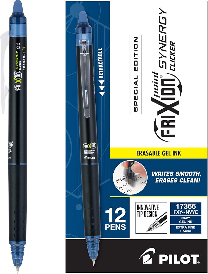 Pilot Pens, Extra Fine Point 0.5 mm, Pack of 12