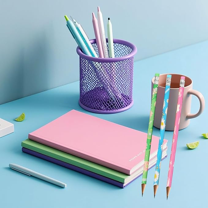 192pcs Flowers Pencils with Eraser Wood Pencils Bulk (Flowers, 192)