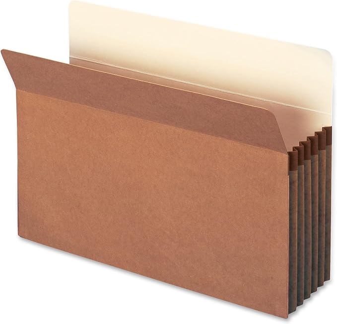 Smead File Pocket, Straight-Cut Tab, 5-1/4" Expansion, Legal Size, Redrope, 10 per Box (74234) (Pack of 5)