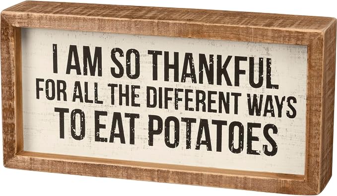 Primitives by Kathy Rustic Farmhouse Decor - Inspirational Wall Art, Wooden Table/Shelf Decor, Boho Kitchen Accessories 5”x7”