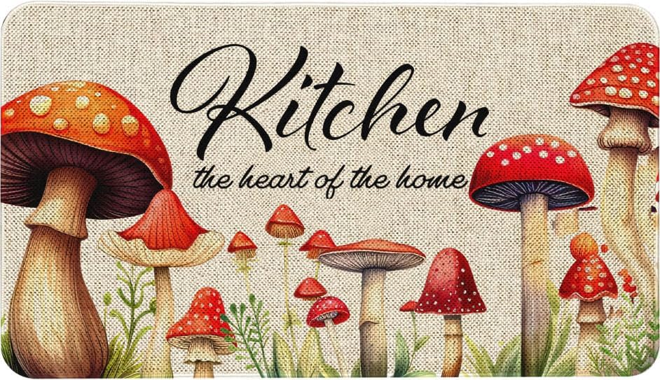 Kitchen Rugs and Mats,Washable Non-Slip Floor Mats Door Mat