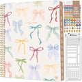bloom daily planners 2027 Planner for Women (8.5" x 11") - Weekly & Monthly Calendar Year (January to December) Softcover Agenda Book Organizer with Stickers & Stencil - Bows
