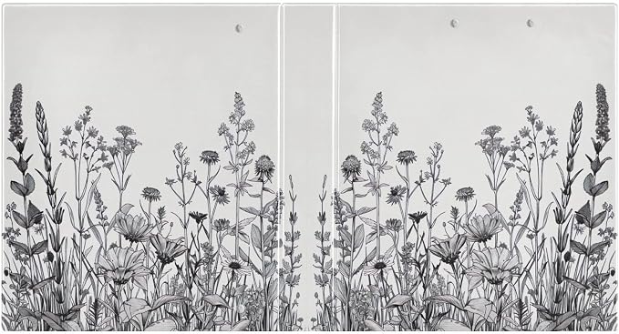 Flowers and Plants 3-Ring Binder 1.5 Inch 2 Pack Round Ring Binder Holds 200 Sheets with 3 Inside Pockets for Office Home Organization