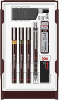 rOtring Isograph Technical Drawing Pen College Set, (0.20, 0.30, 0.50 mm), Includes Pens, Pencil, Eraser, and More - Designed for Precision
