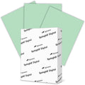 Springhill 8.5” x 11” Green Colored Cardstock Paper, 67lb Vellum Bristol, 147gsm, 250 Sheets (1 Ream) – Premium Lightweight Cardstock, Vellum Printer Paper with Textured Finish – 046000R