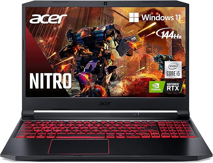2021 Acer Nitro 5 | NVIDIA GeForce GTX 3050 | Intel Core i5-10300H | 15.6" Full HD IPS 144Hz Display | Killer Ethernet E2600 | WiFi 6 | DTS X Ultra | Accessories (32GB RAM | 1TB PCIe SSD | 1TB HDD)