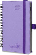 POPRUN 2026-2027 Small Weekly Planner, 4" x 6.25" Pocket Calendar for Purse