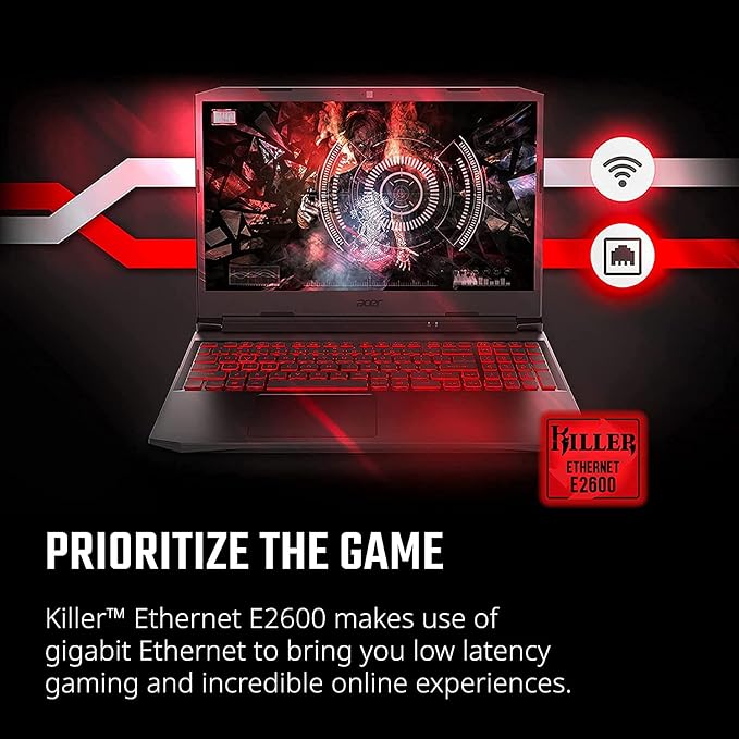 2021 Acer Nitro 5 | NVIDIA GeForce GTX 3050 | Intel Core i5-10300H | 15.6" Full HD IPS 144Hz Display | Killer Ethernet E2600 | WiFi 6 | DTS X Ultra | Accessories (32GB RAM | 1TB PCIe SSD | 1TB HDD)