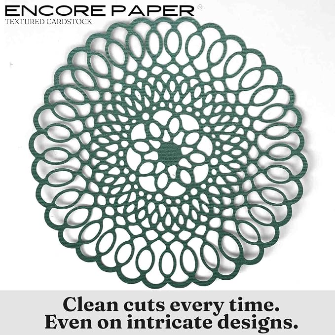 ASPEN GREEN—12x12 Textured Cardstock | 80lb Textured Green Scrapbook Paper | Premium Cardstock for Cricut Cutting | 25 Sheets