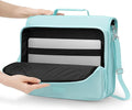SUNEE Zipper Binder 3 Ring 2-Inch in Sky Blue Features a Shoulder Strap, 13 Inch Laptop Pocket, with Multiple Storage Pockets. Ideal Organizer for Middle School Students