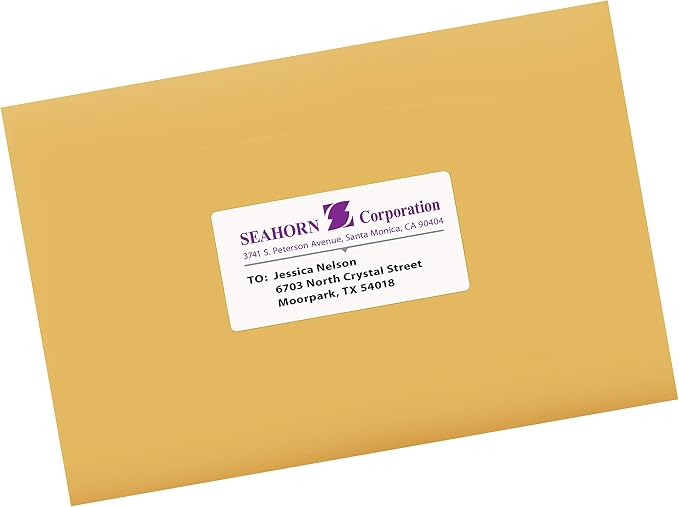 Avery® Printable Shipping Labels, Sure Feed® Technology, 2" x 4" Customizable Stickers, White, 2,500 Blank Mailing Labels, Great for Mailing, Shipping, and More (95945)