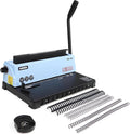 RAYSON TD-132 3:1 Wire Binding Machine, 12-Sheet Punch, 120-Sheet Capacity | 32-hole Letter-size punching with 2.5, 3.5, and 4.5 mm margins; binding capacity varies by margin and paper thickness.