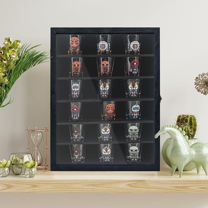 FramePro Shadow Box Frame Display Case 12x16 with Removable Shelves, Deep Memory Box Trinket Knick Knack Shelf Cabinet for Collector, Keepsake Coins Military Medals Wedding Flowers Black