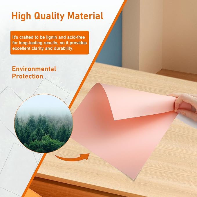 Guakicae 100 Sheets Pink Shimmer Cardstock 8.5 x 11 Scrapbooking Paper 92lb | Heavyweight Glossy Paper Card Stock for DIY Making Cards, Wedding, Greeting Cards, Invitations, Party Decorations