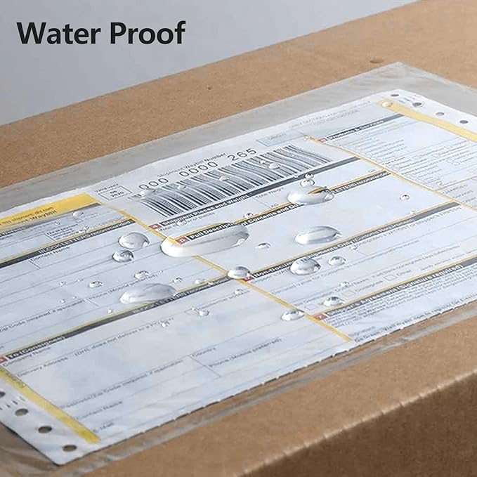 RyhamPaper Packing List Envelopes, Clear 7.5" x 5.5" Self Adhesive Shipping Labels Envelope Pouches (500 Pack)